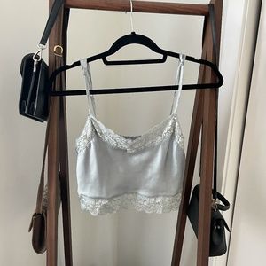 Brandy Melville Light Blue Lace Camisole